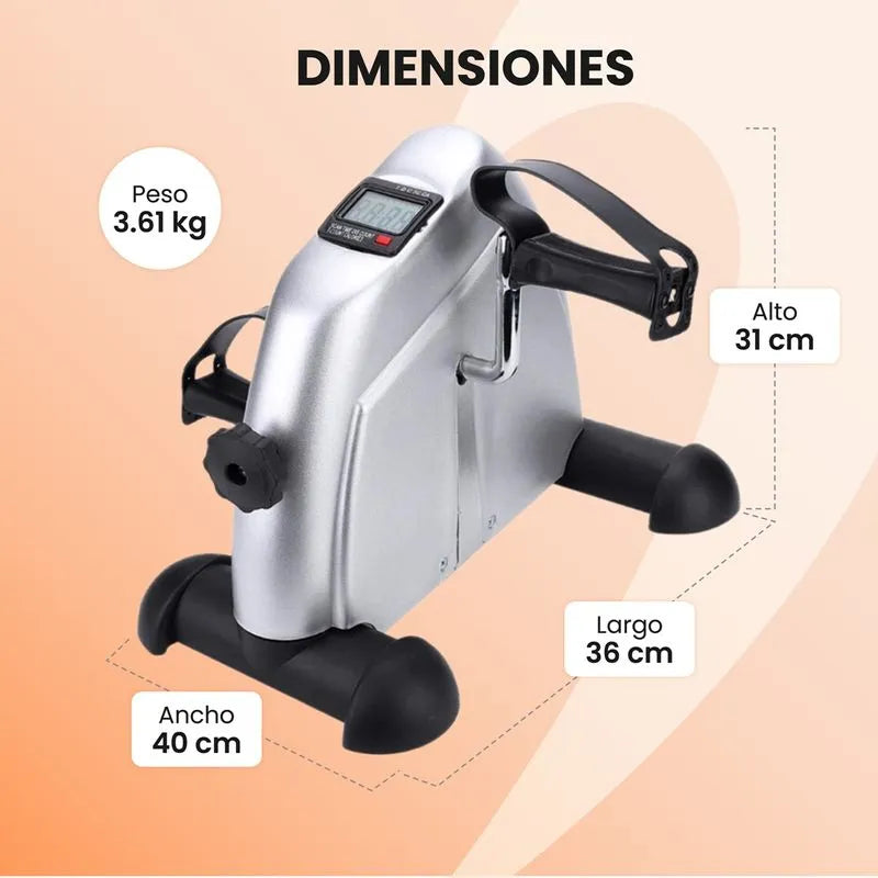 MINI BICICLETA ESTATICA - PARA PIERNAS Y BRAZOS